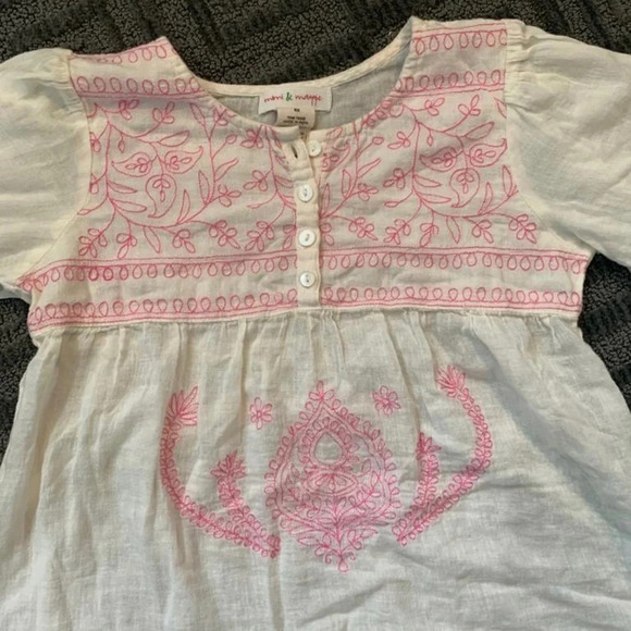 Mimi & Maggie - Girls Embroidered Top - Size 6X - Picture 3 of 6